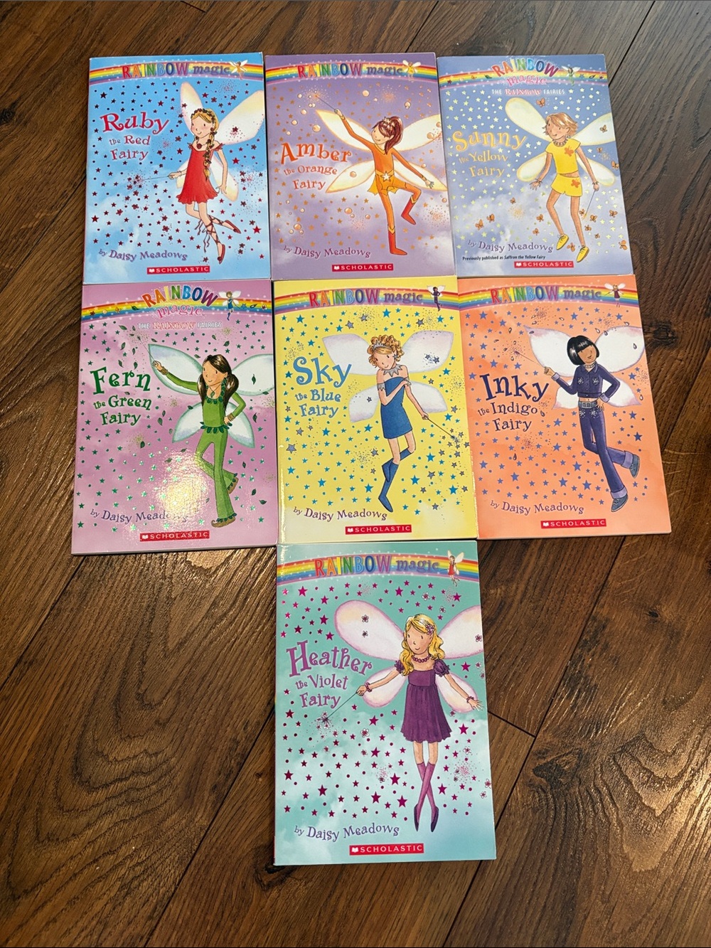 Rainbow Magic Fairy Book Set featuring Ruby, Amber, Sunny & More